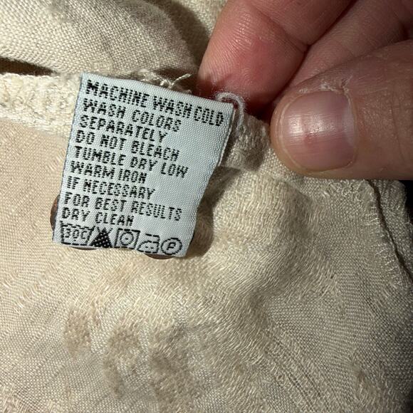 Tommy Bahama Mens Size Large Silk Palm Tree Pattern Short Sleeve Button Up - Picture 4 of 7